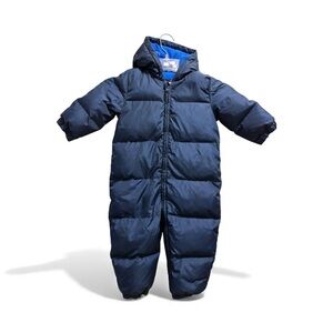 GAP Black with Navy Stars Baby Puffer Snowsuit